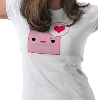 Pink Tofu Love T-shirt from Zazzle.com_1249626970513